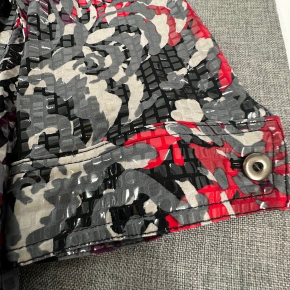 Hearts of Palm Woman Jacket Plus 18W Shiny Retro Stretch Collared Buttons - Picture 8 of 15